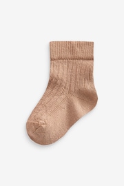 Mixed Muted 7 Pack Baby Socks (0mths-2yrs) - Image 7 of 8