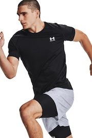 Under Armour Black Heat Gear Fitted T-Shirt - Image 4 of 7