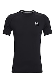 Under Armour Black Heat Gear Fitted T-Shirt - Image 6 of 7