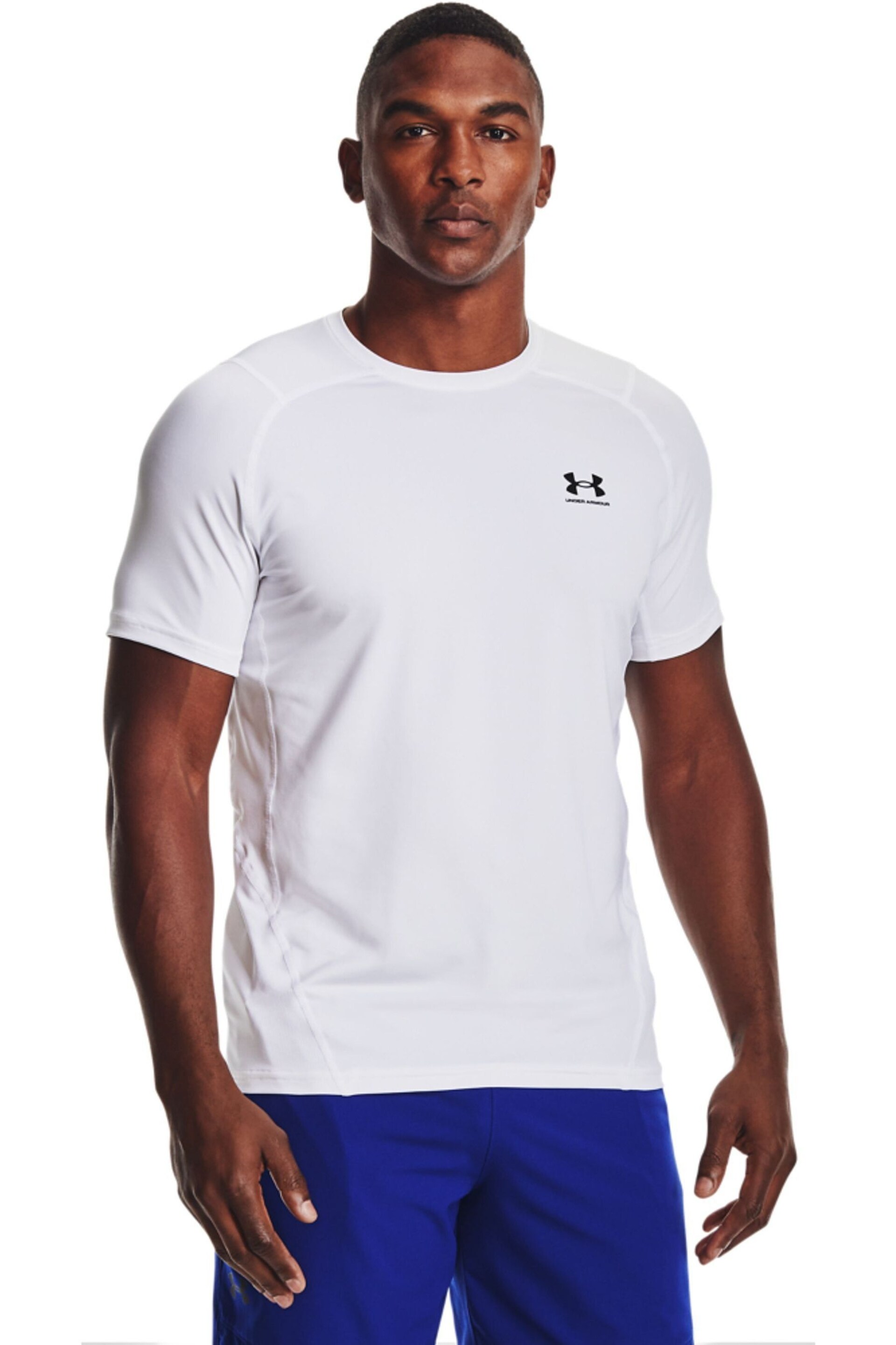 Under Armour White Heat Gear Fitted T-Shirt - Image 1 of 6