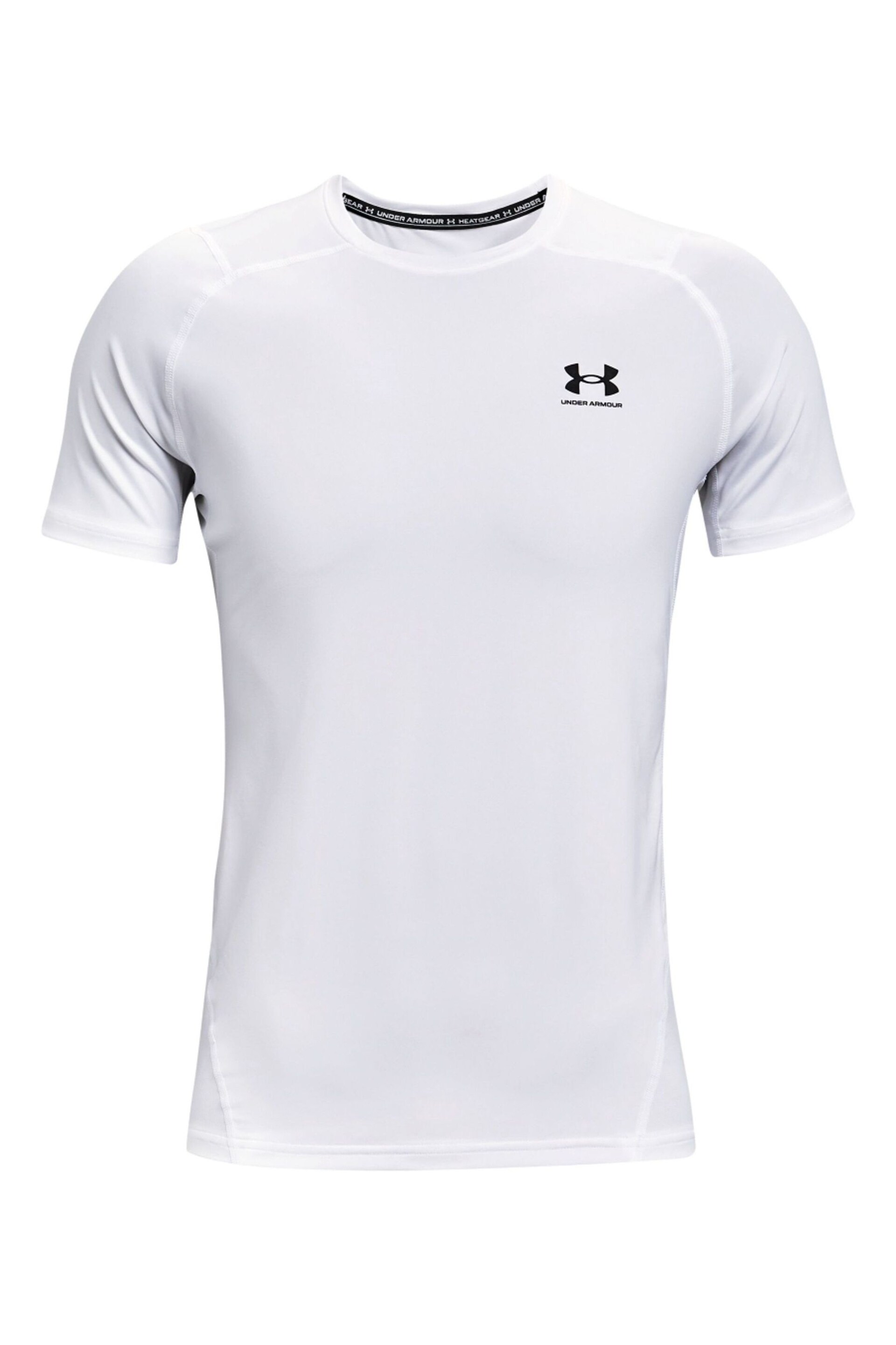 Under Armour White Heat Gear Fitted T-Shirt - Image 5 of 6