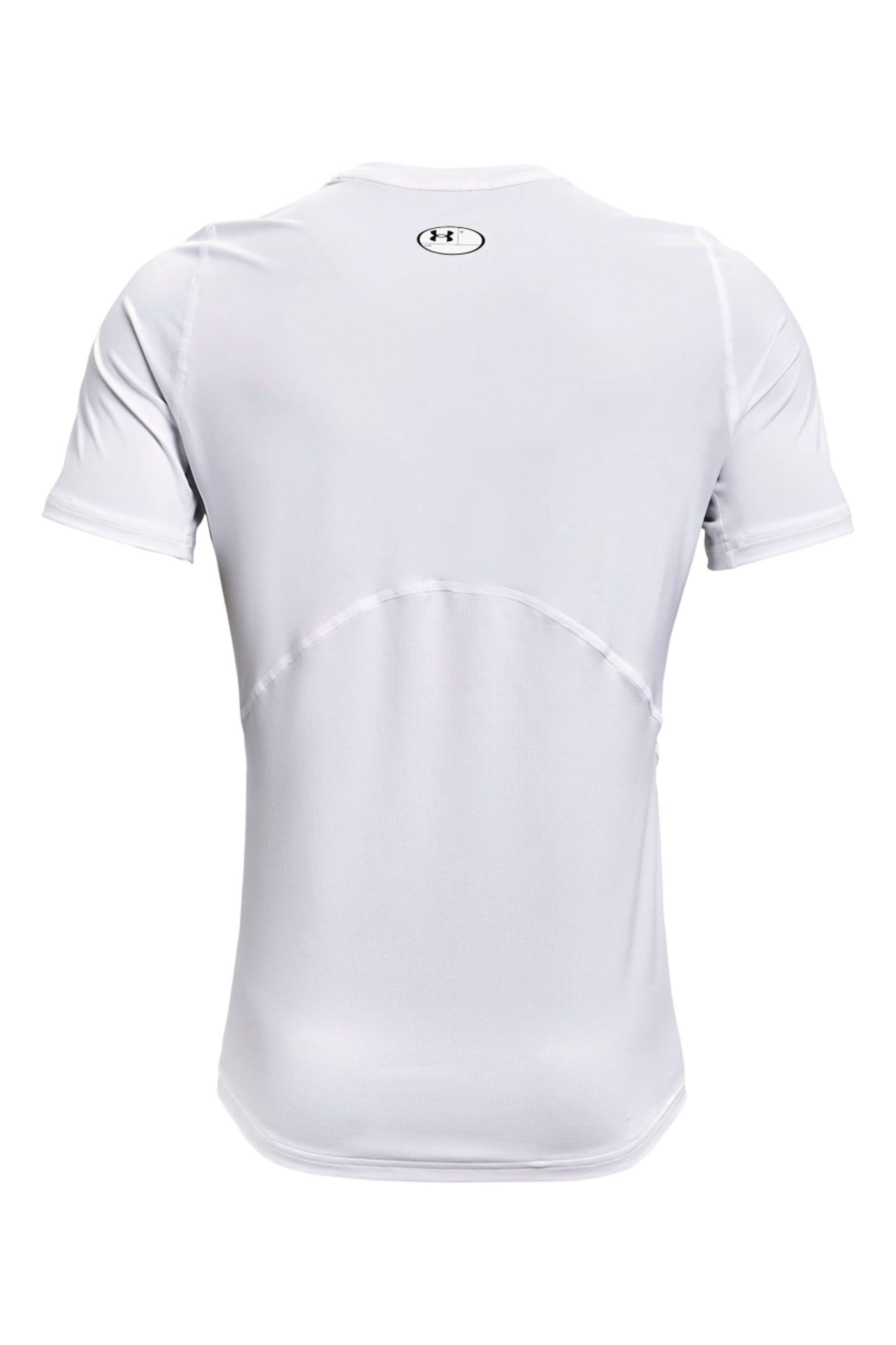Under Armour White Heat Gear Fitted T-Shirt - Image 6 of 6