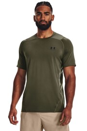 Under Armour Green Heat Gear Fitted T-Shirt - Image 1 of 6