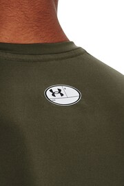 Under Armour Green Heat Gear Fitted T-Shirt - Image 4 of 6