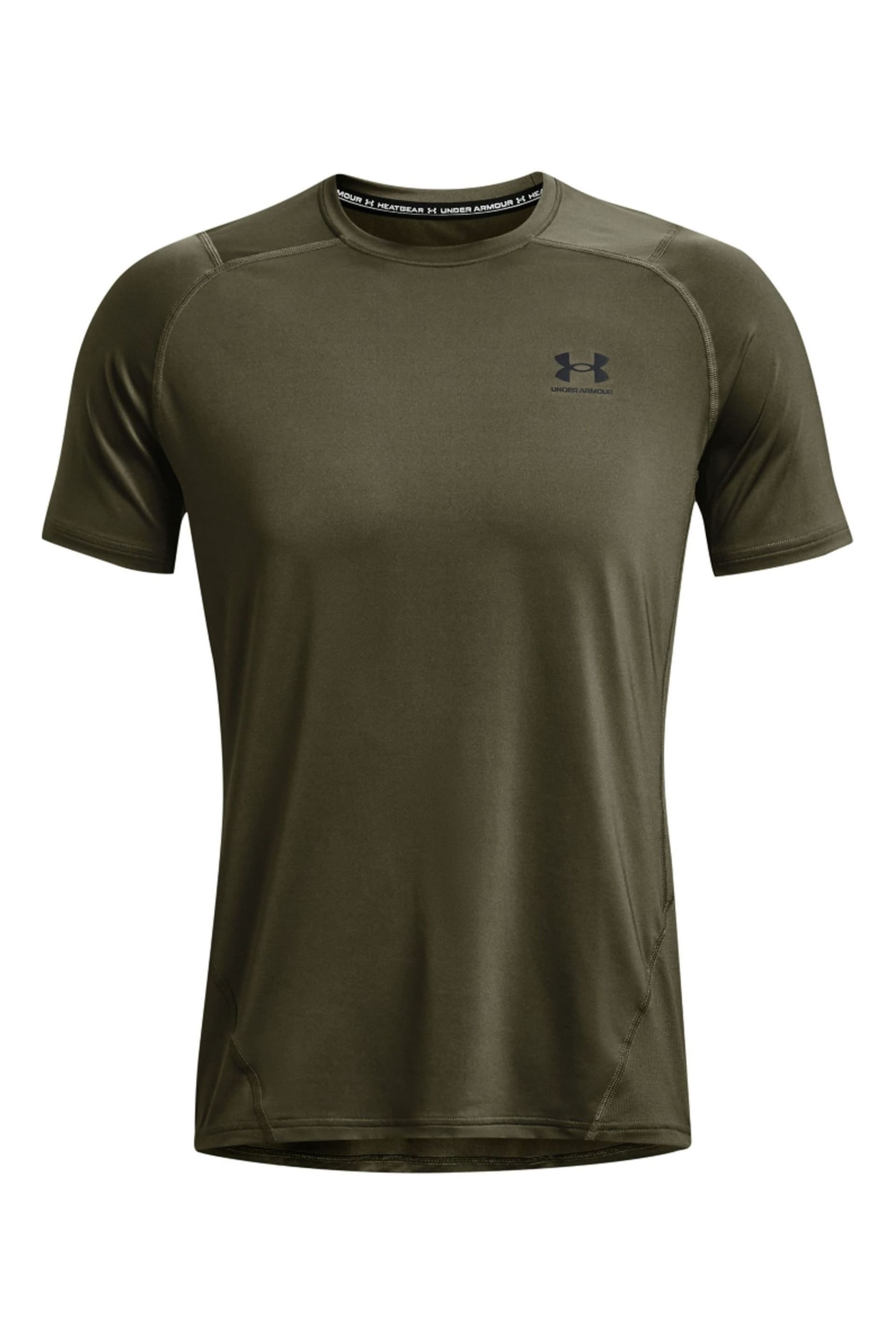 Under Armour Green Heat Gear Fitted T-Shirt - Image 5 of 6