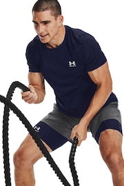 Under Armour Blue Heat Gear Fitted T-Shirt - Image 4 of 7