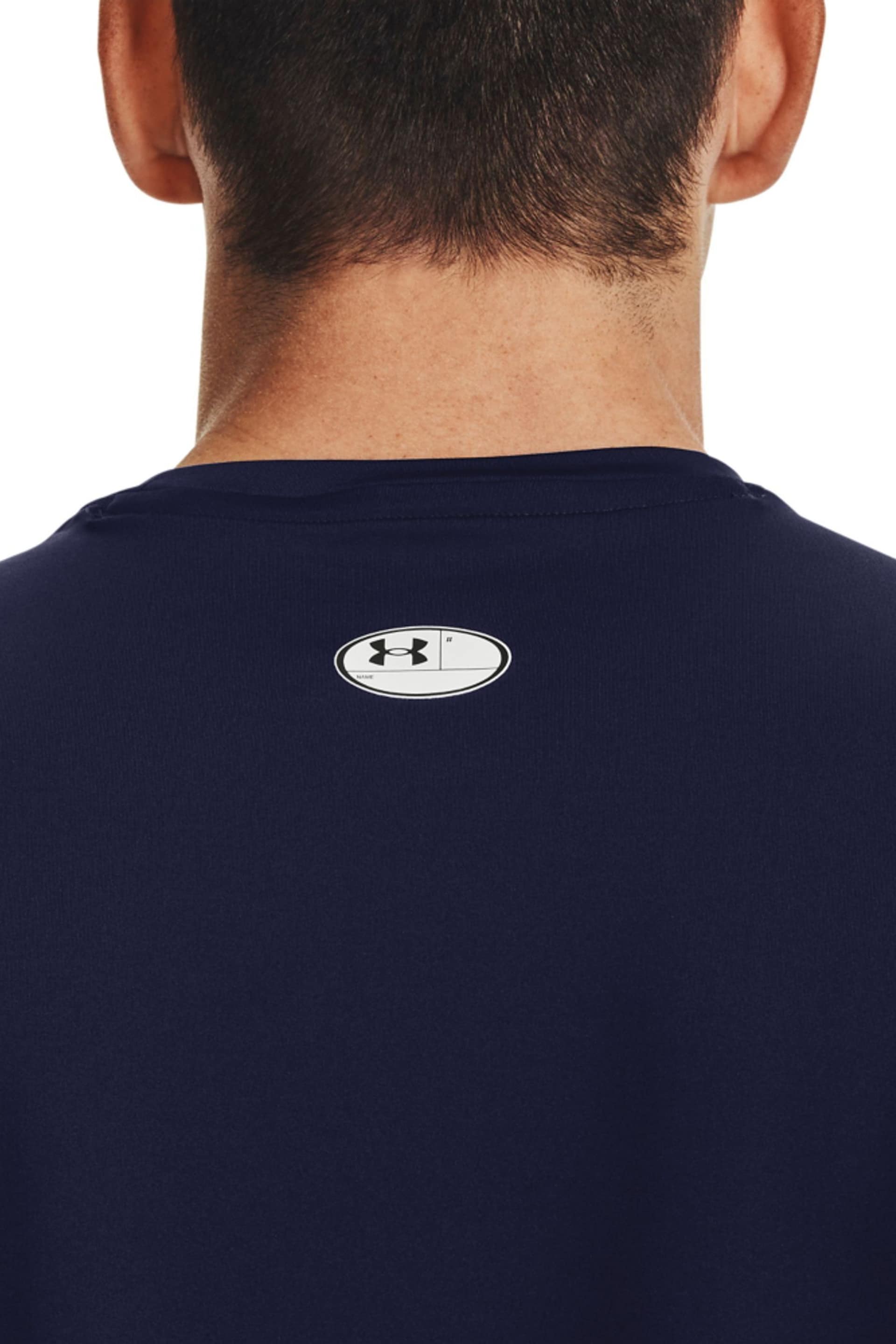 Under Armour Blue Heat Gear Fitted T-Shirt - Image 5 of 7