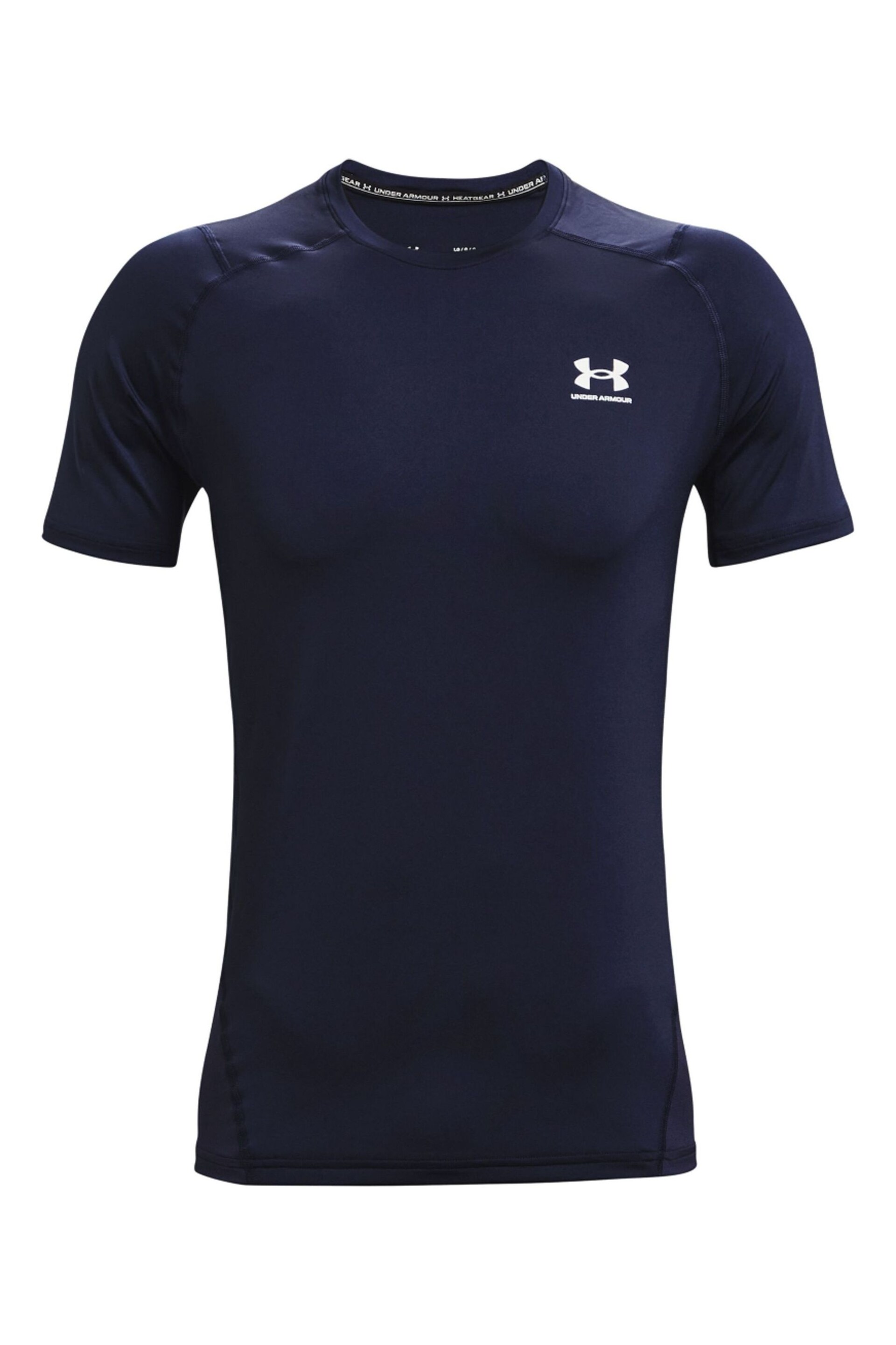 Under Armour Blue Heat Gear Fitted T-Shirt - Image 6 of 7