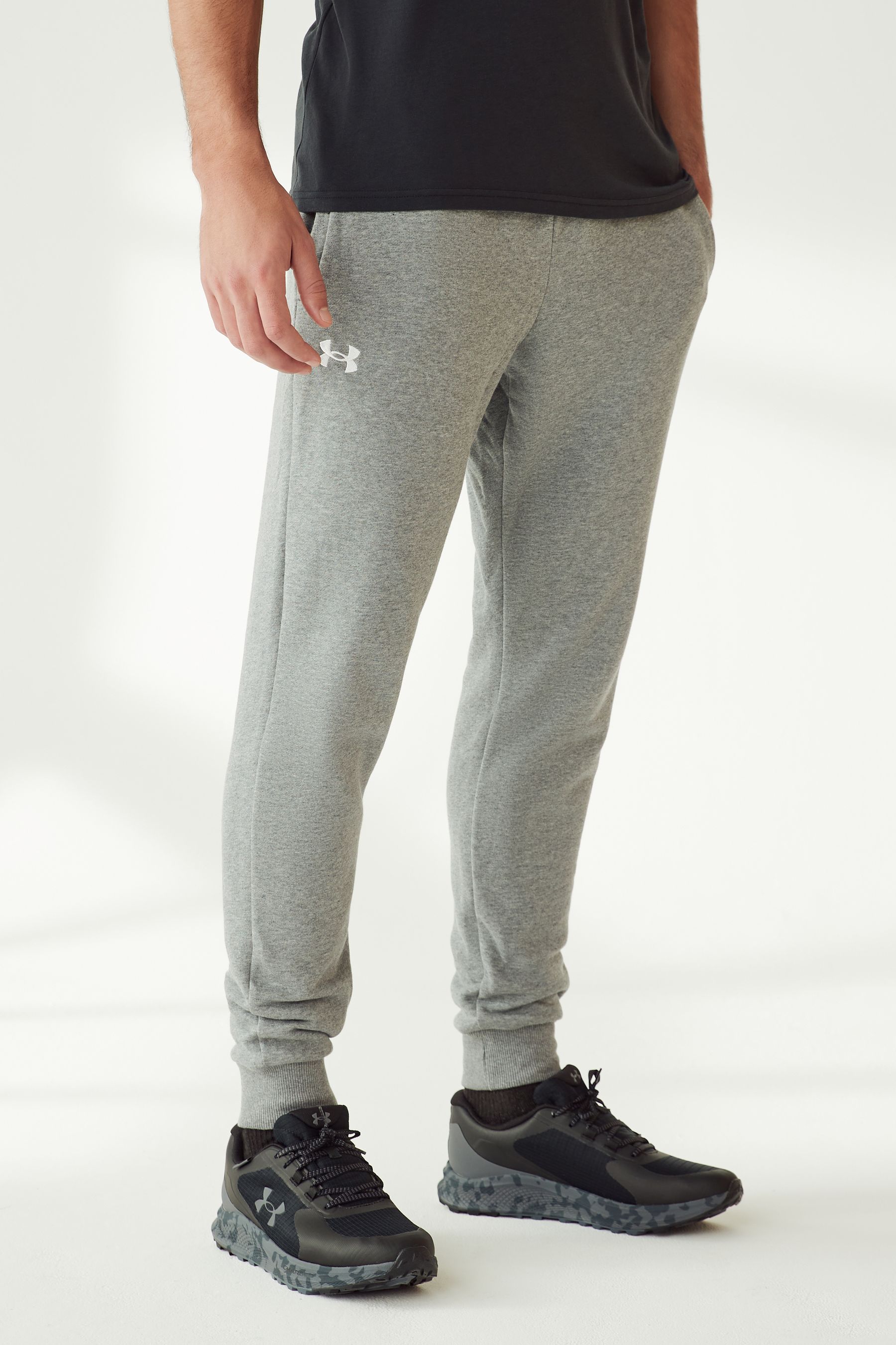 Buy Under Armour Grey Rival Fleece Joggers from the Next UK online shop