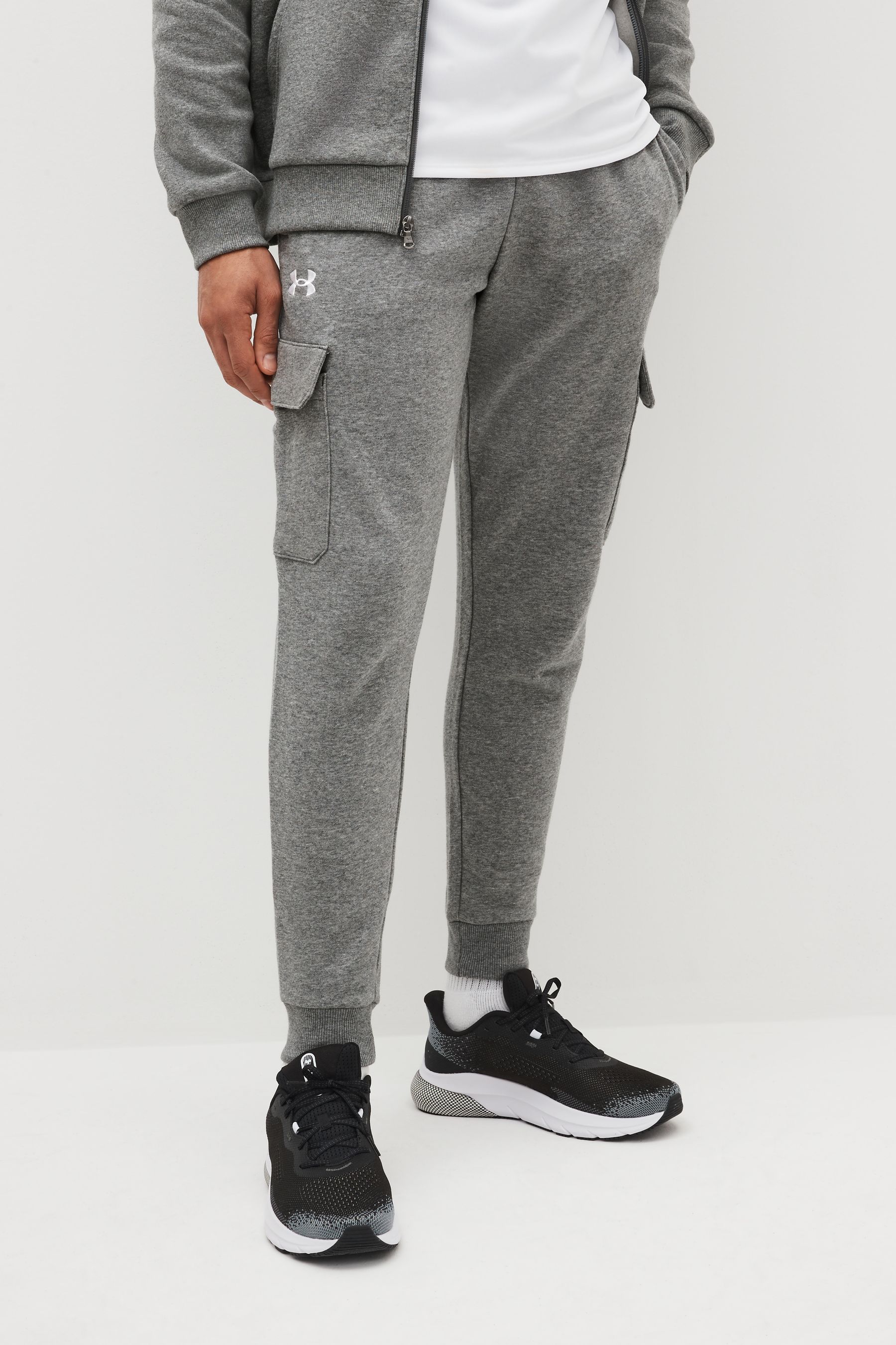 Buy Under Armour Grey Rival Fleece Cargo Joggers from the Next UK online shop