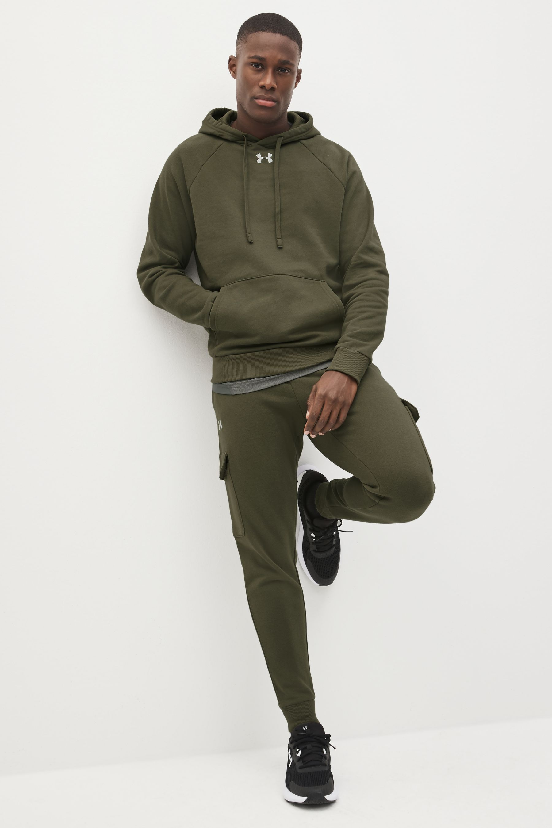 Under armour rival fleece joggers green sale