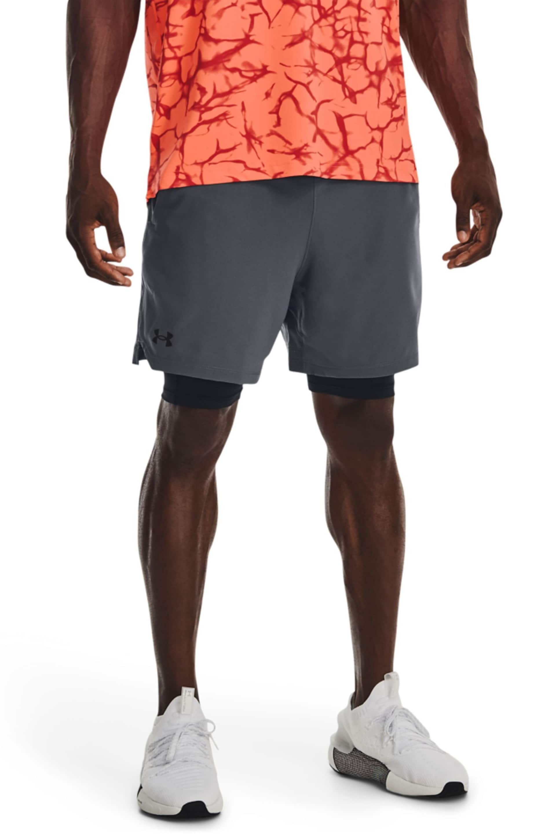 Under Armour Grey Vanish Woven 2-In-1 Shorts - Image 1 of 7
