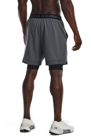 Under Armour Grey Vanish Woven 2-In-1 Shorts - Image 2 of 7