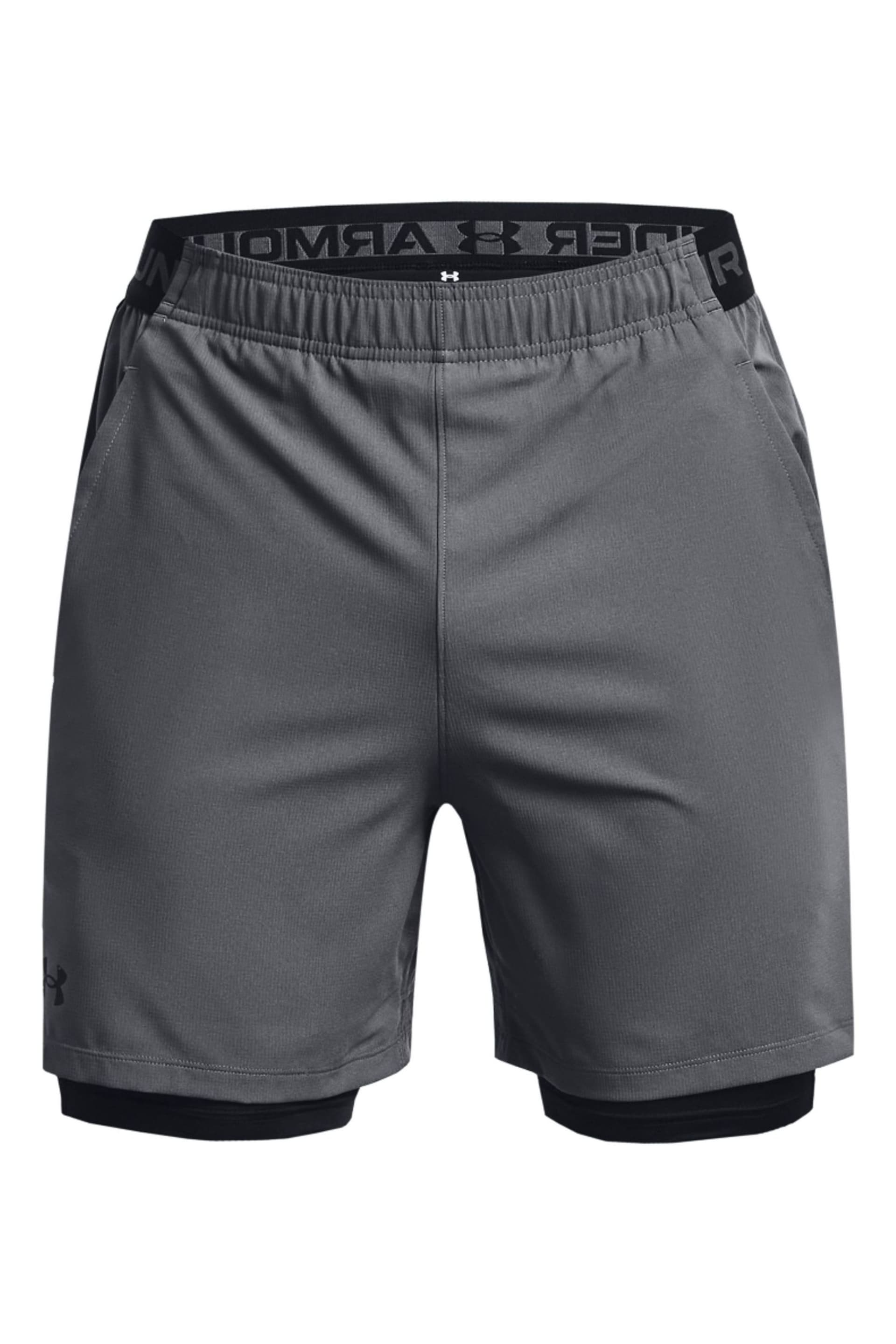 Under Armour Grey Vanish Woven 2-In-1 Shorts - Image 5 of 7