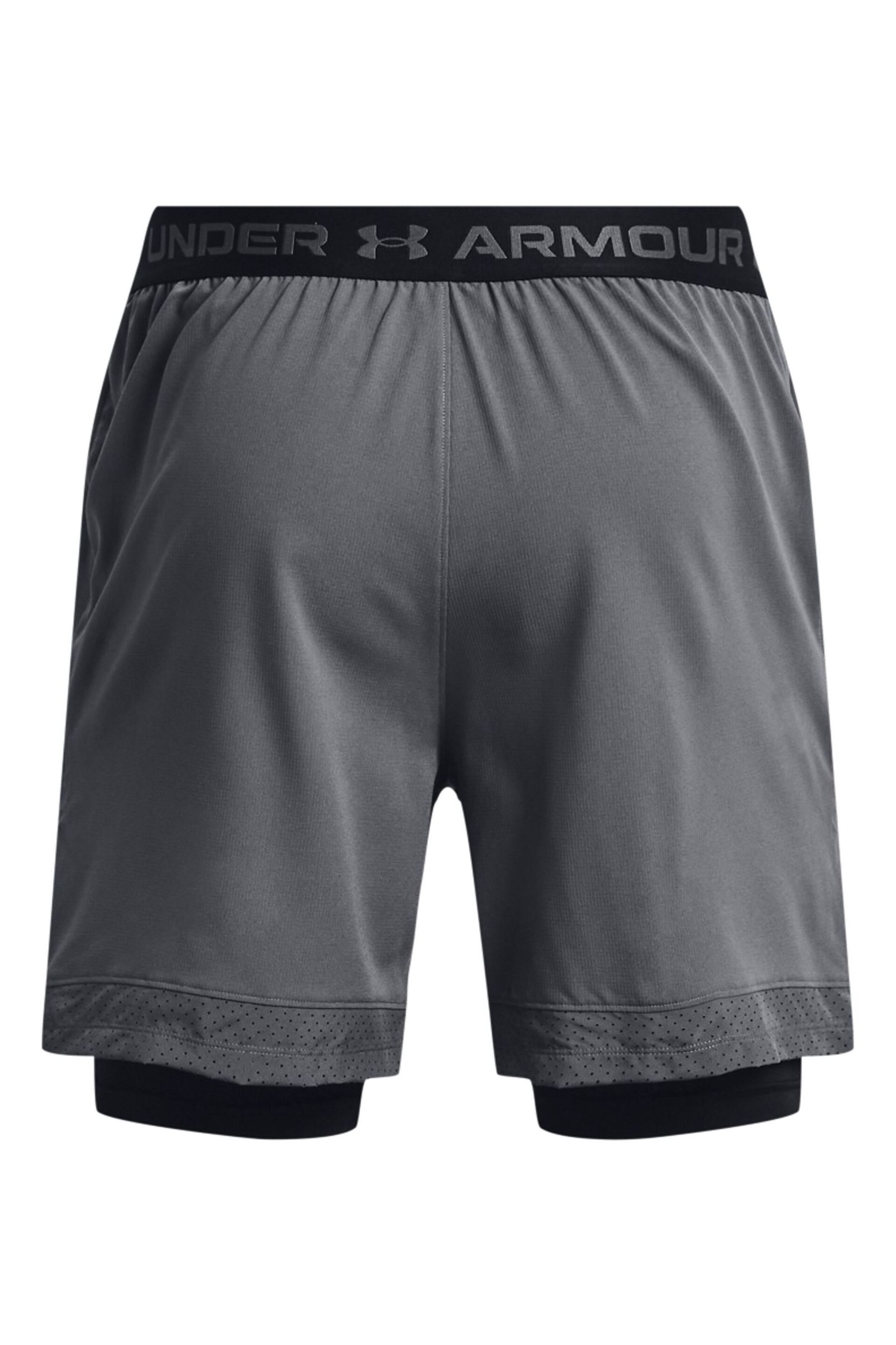Under Armour Grey Vanish Woven 2-In-1 Shorts - Image 6 of 7