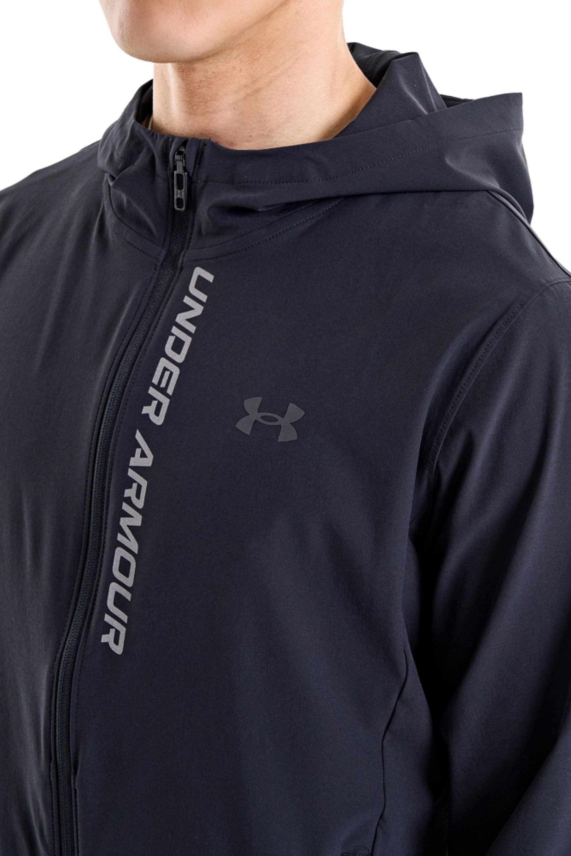 Under Armour Outrun The Storm Black Jacket - Image 7 of 19