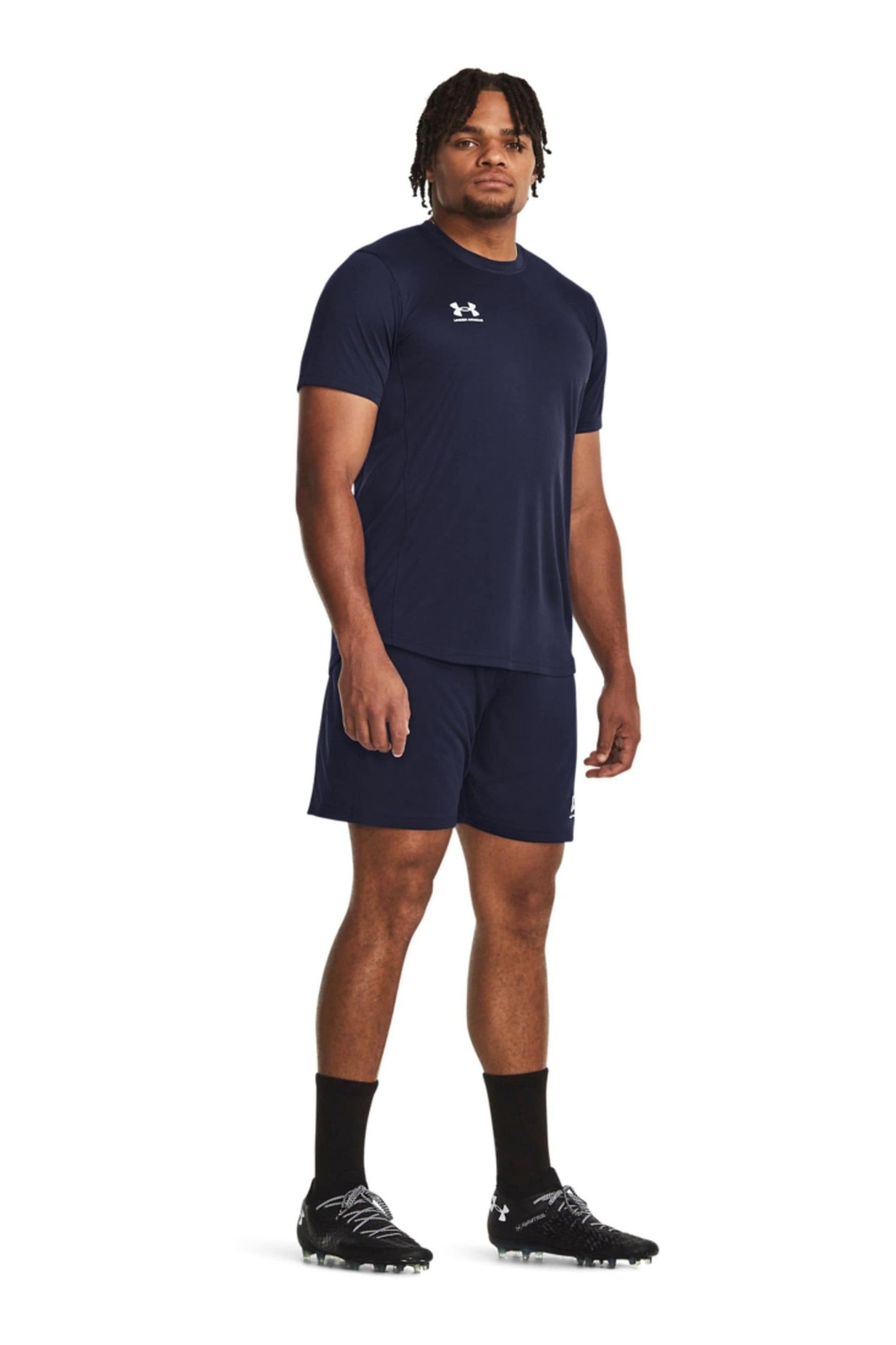 Under Armour Blue Challenger Knit Shorts - Image 3 of 6