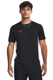 Under Armour Black/Red Challenger Train Short Sleeve T-Shirt - Image 1 of 6