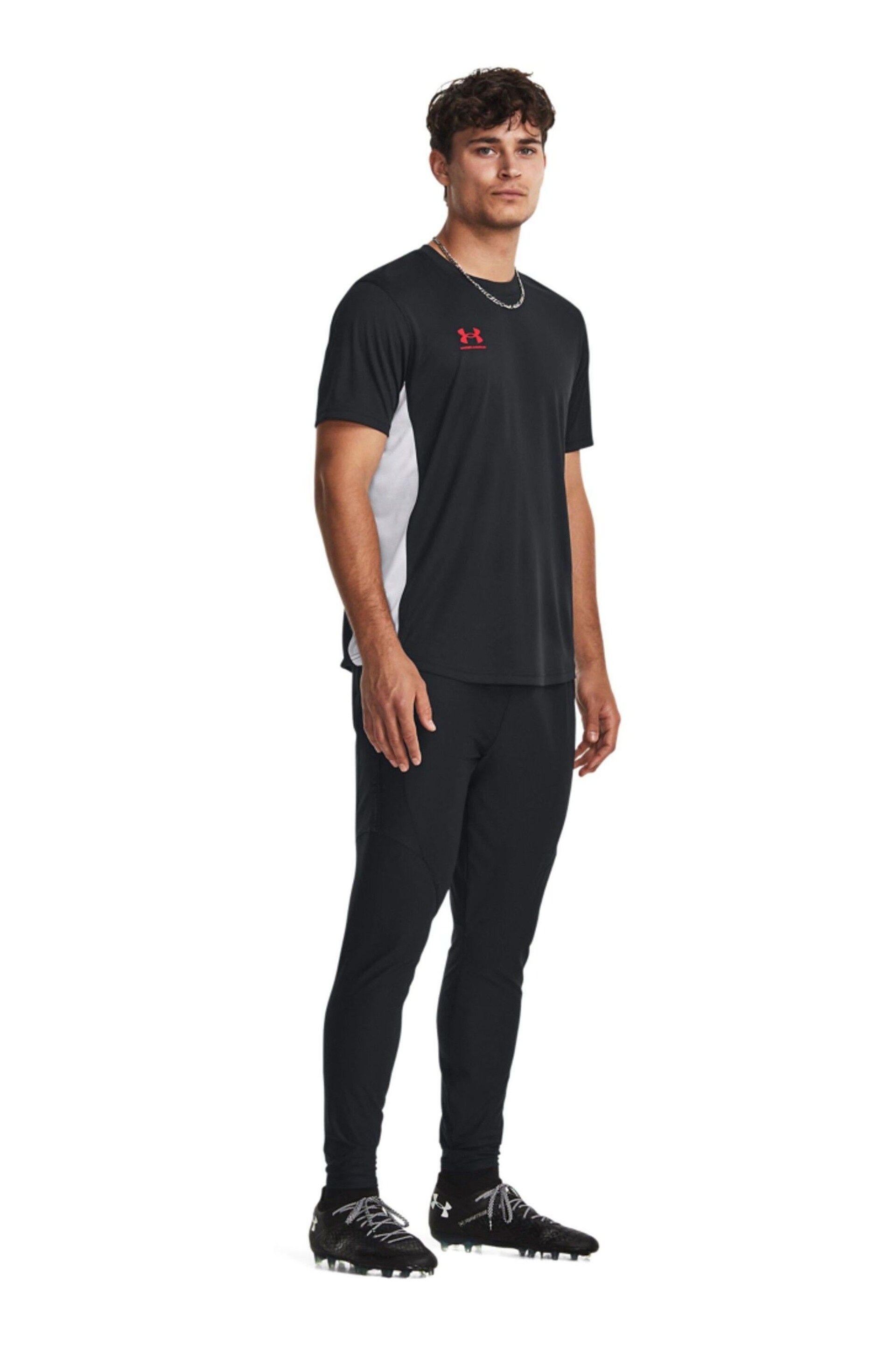 Under Armour Black/Red Challenger Train Short Sleeve T-Shirt - Image 3 of 6