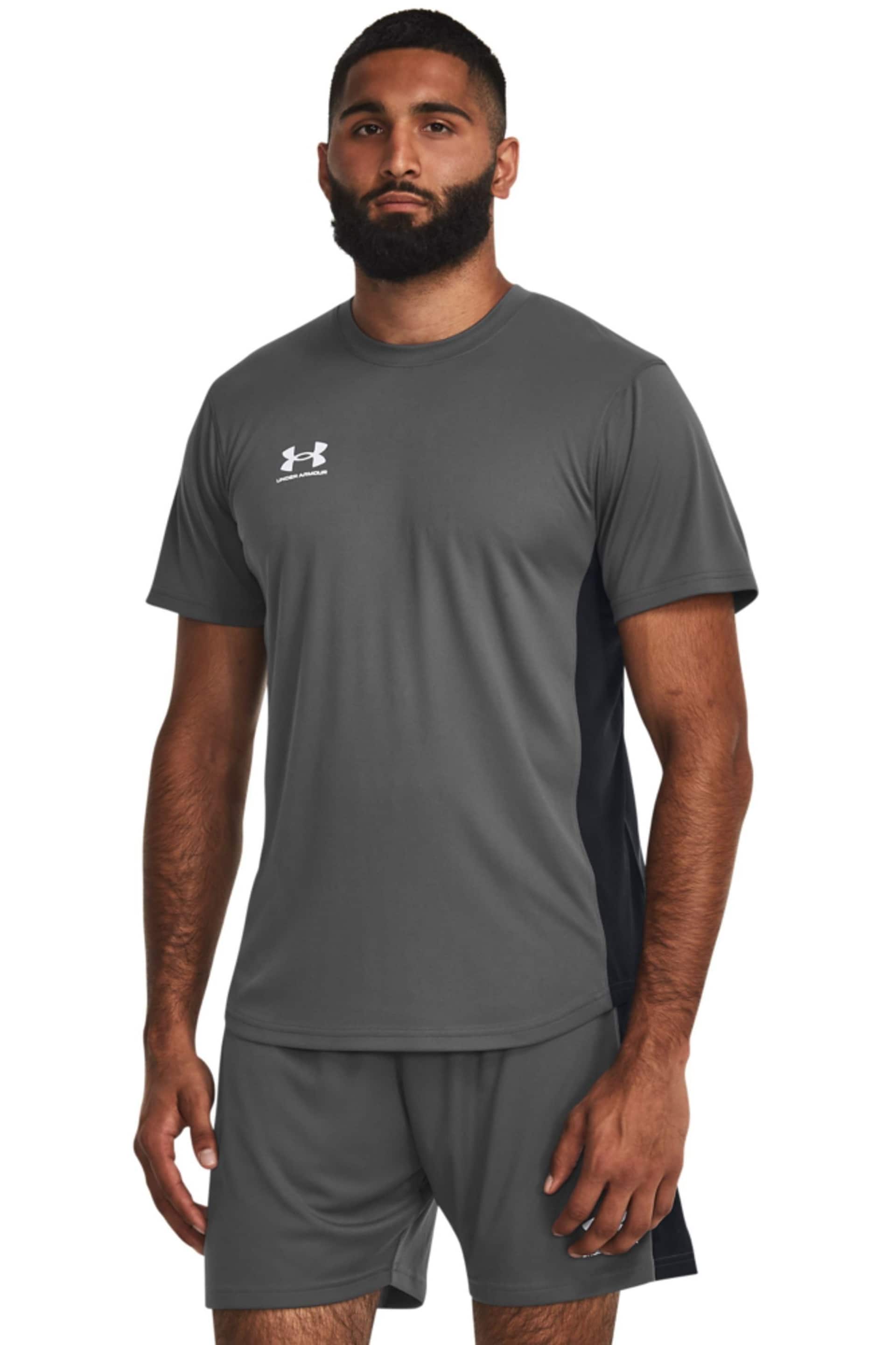 Under Armour Grey Challenger Train Short Sleeve T-Shirt - Image 1 of 6