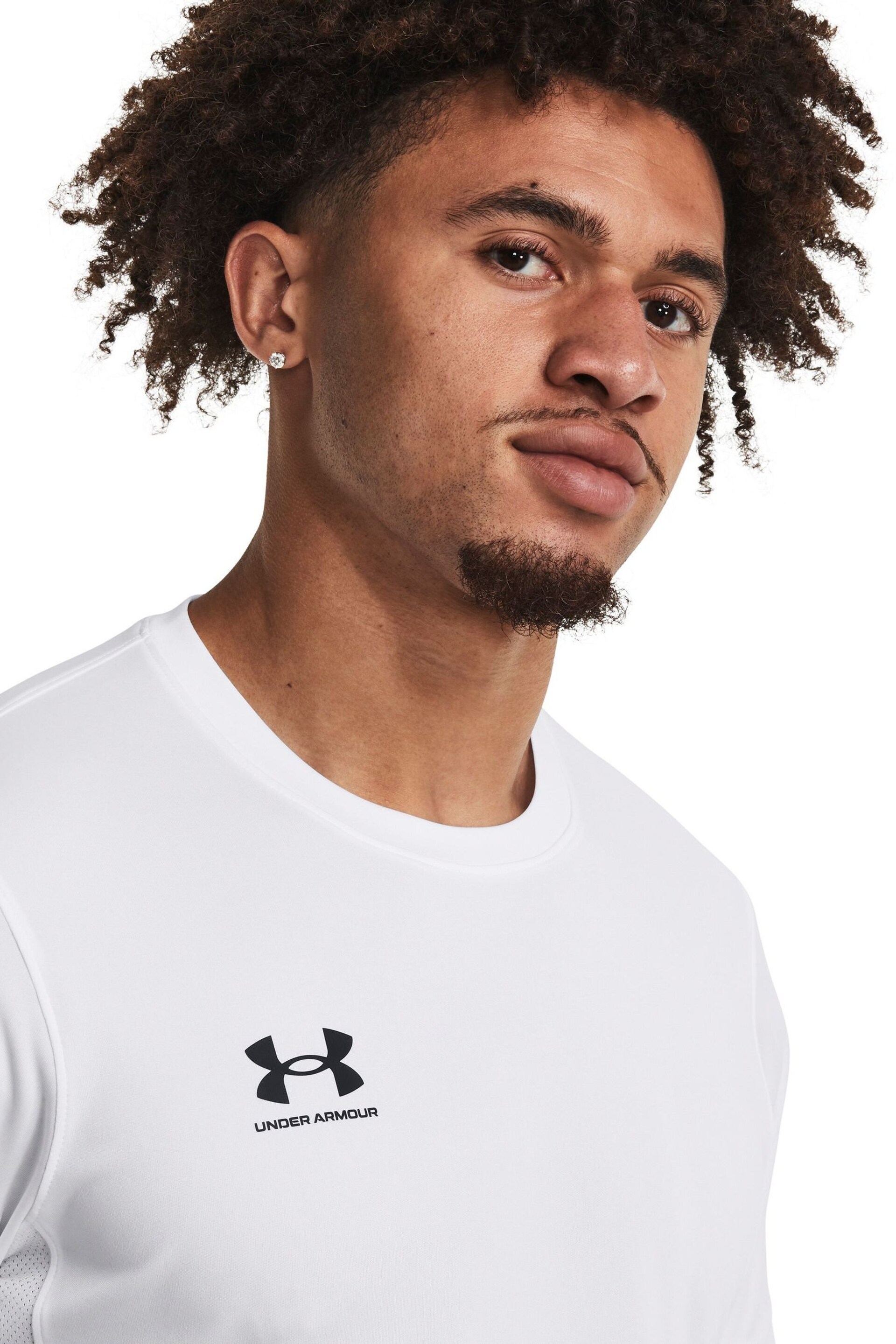 Under Armour White Challenger Train Short Sleeve T-Shirt - Image 4 of 6