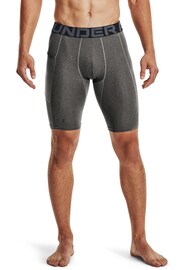Under Armour Grey Heat Gear Armour Long Shorts - Image 1 of 8