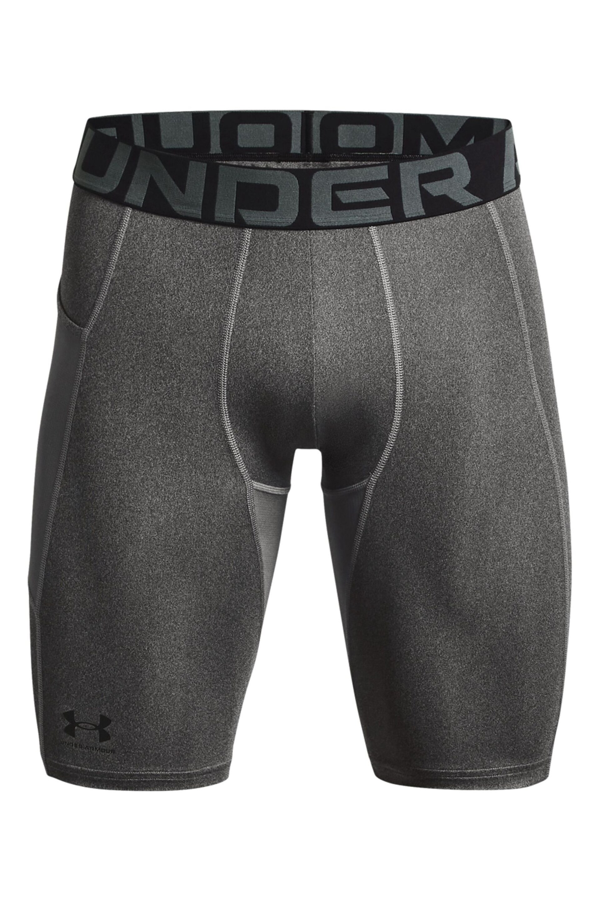 Under Armour Grey Heat Gear Armour Long Shorts - Image 7 of 8