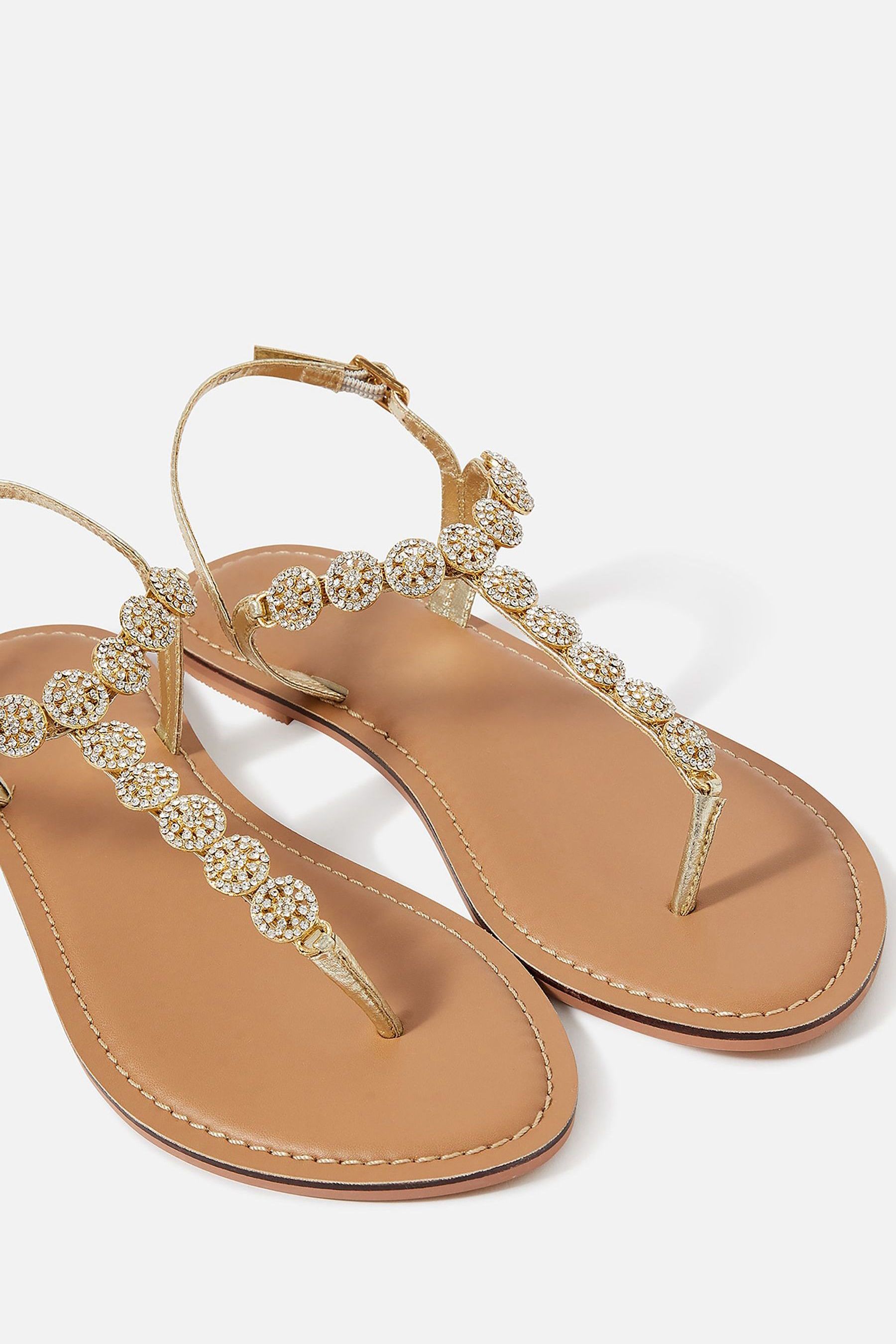 Buy Accessorize Gold Rome Sparkle Sandals from Next Luxembourg