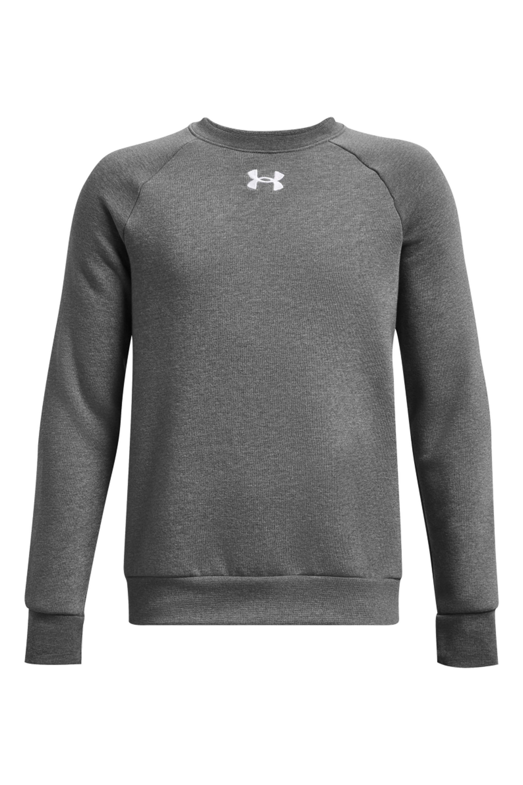 Under armour fleece poly crew sweatshirt on sale