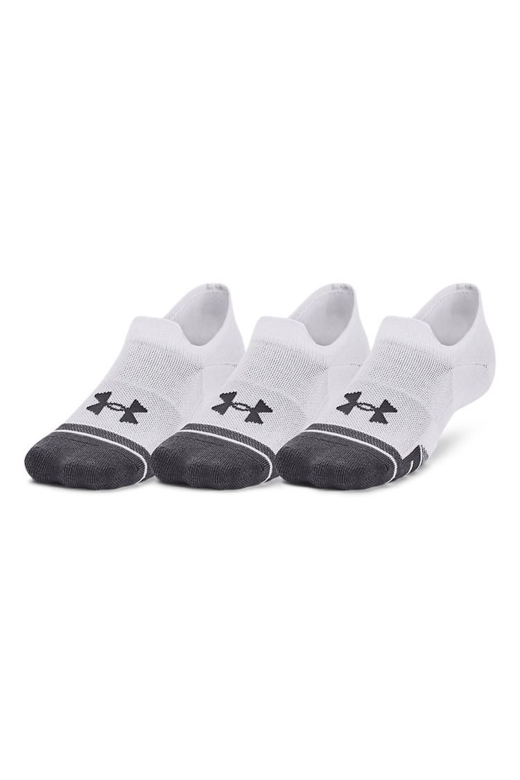 Under Armour White Performance Tech Socks 3 Pack - Image 1 of 4