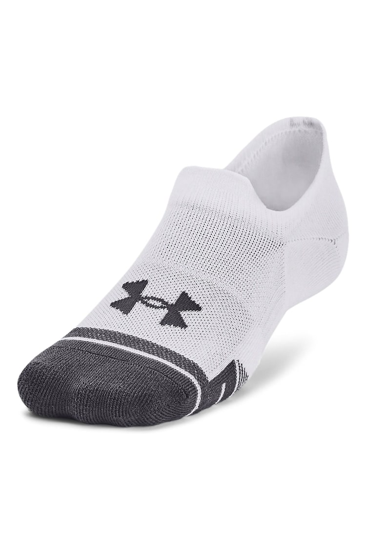 Under Armour White Performance Tech Socks 3 Pack - Image 2 of 4