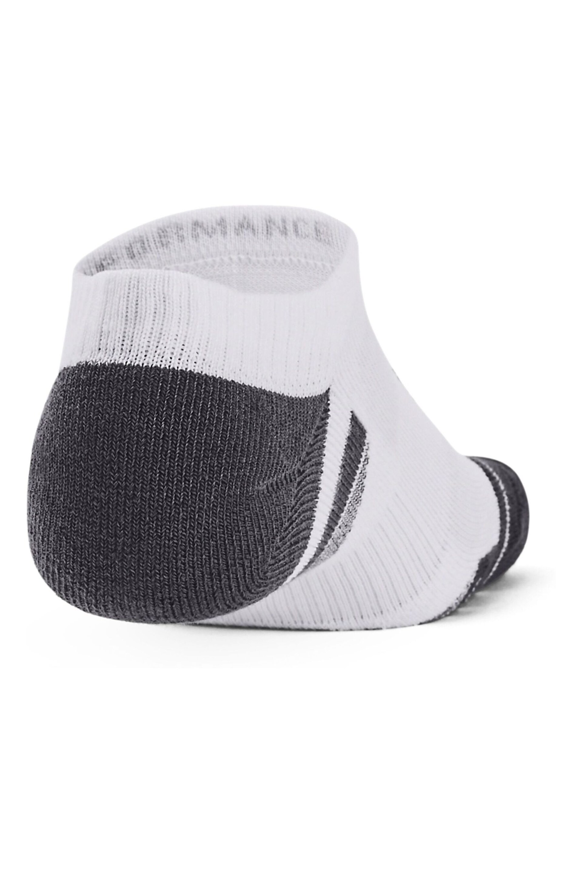 Under Armour White Performance Tech Socks 3 Pack - Image 5 of 5