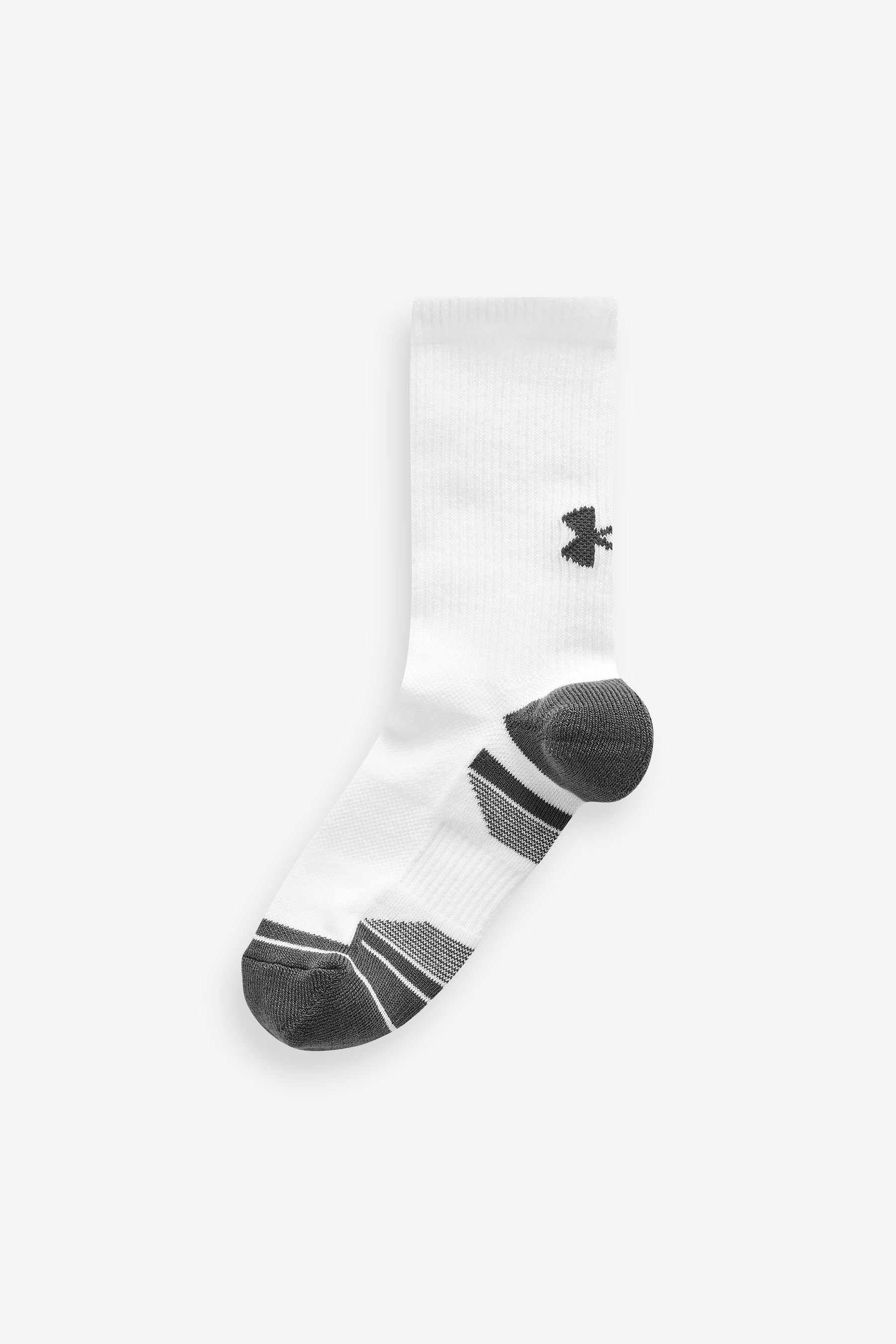 Under Armour White Performance Tech Crew Socks 3 Pack