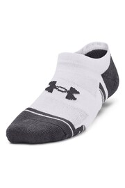 Under Armour White Junior Performance Tech Socks 3 Pack - Image 2 of 4