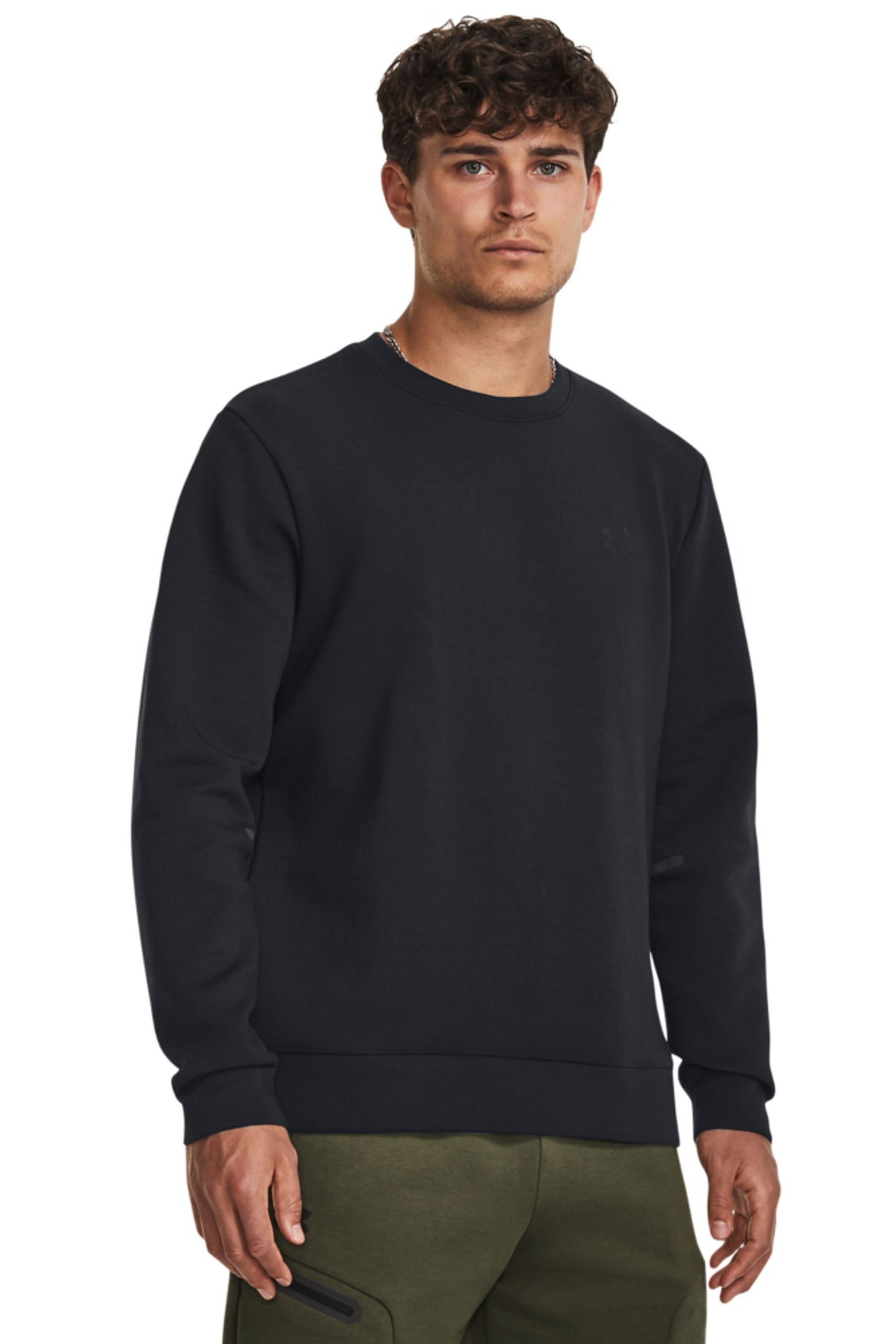 Under Armour Black Unstoppable Crew Neck Fleece - Image 1 of 6