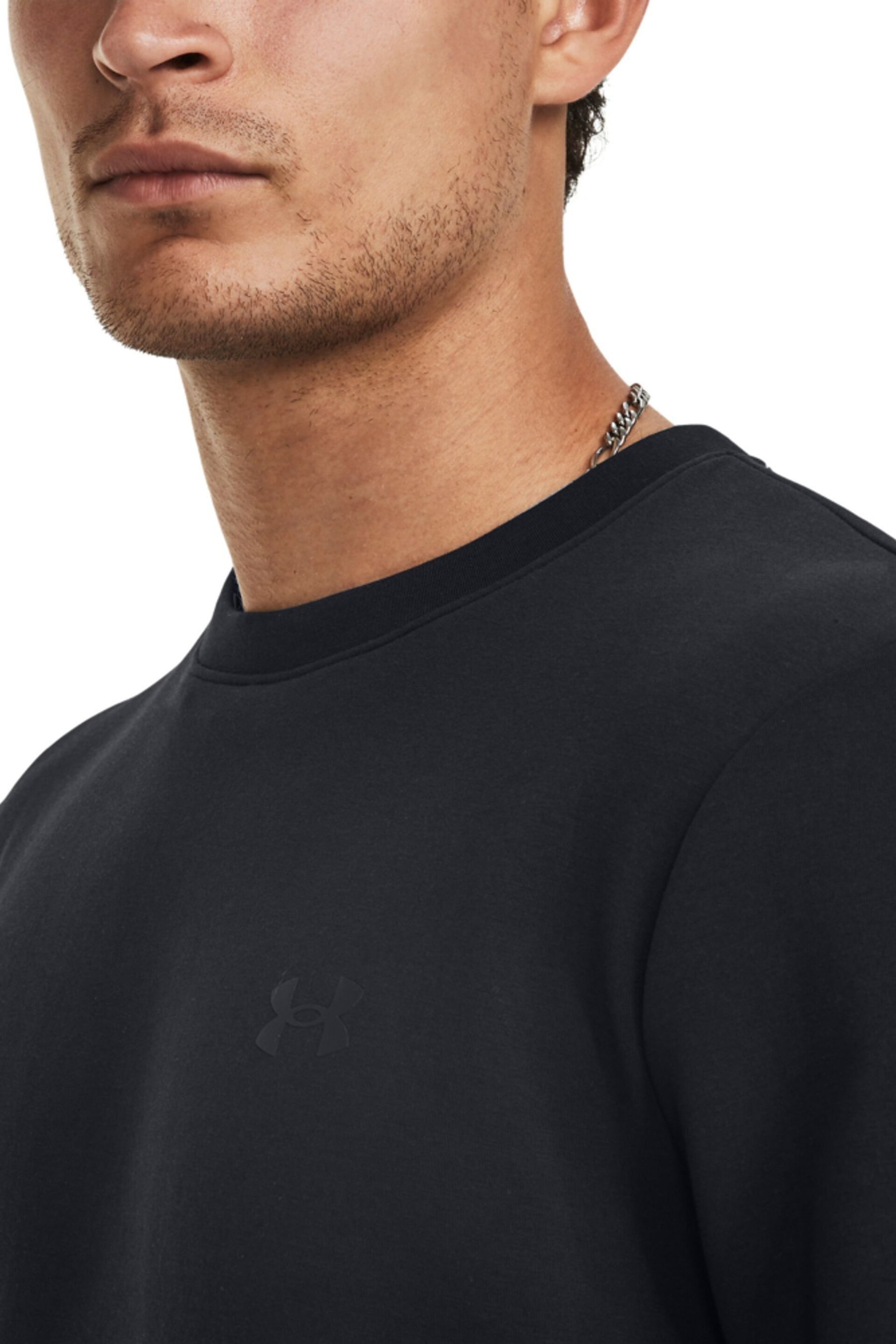 Under Armour Black Unstoppable Crew Neck Fleece - Image 4 of 6