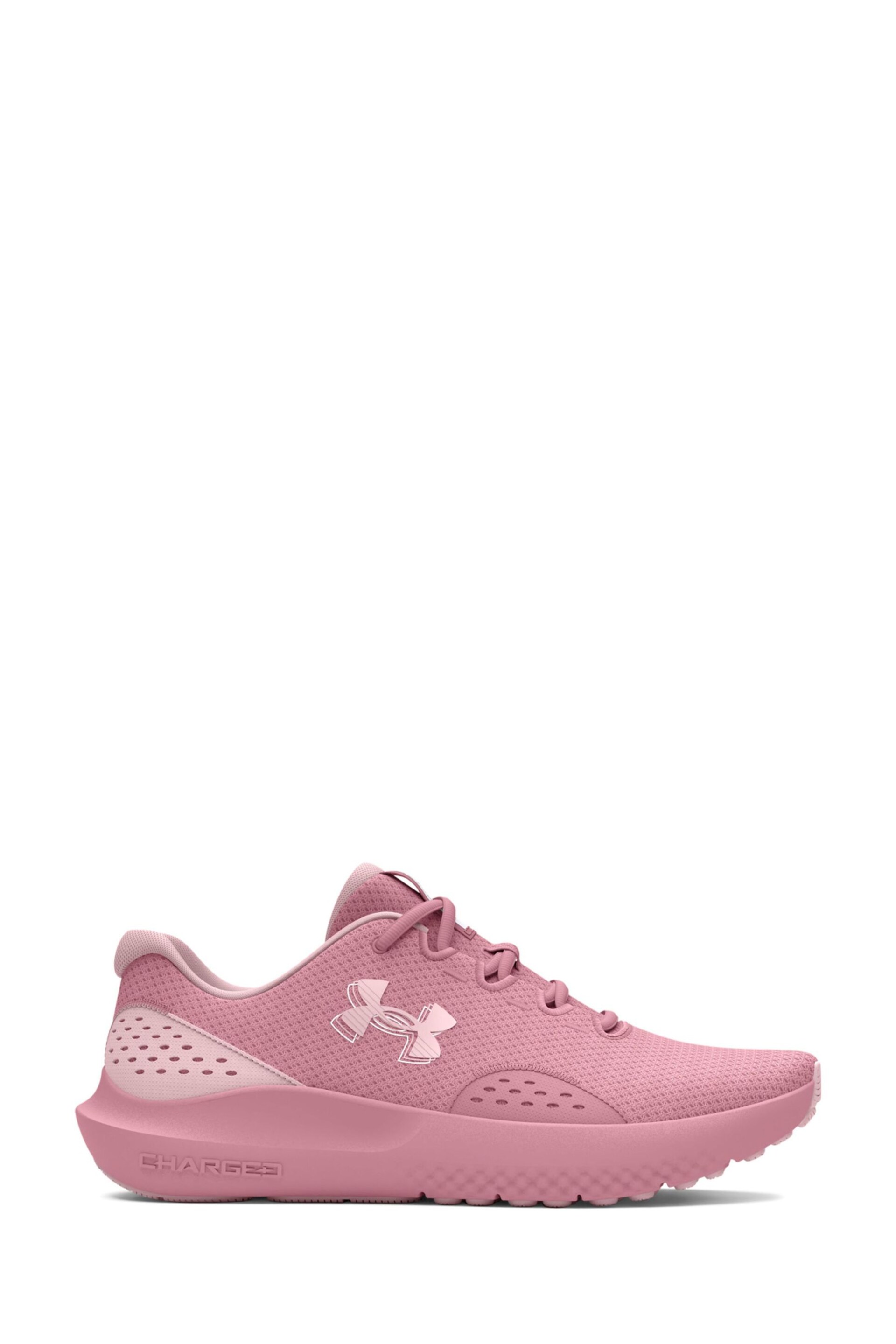 Under Armour Pink Charged Surge Trainers - Image 1 of 6