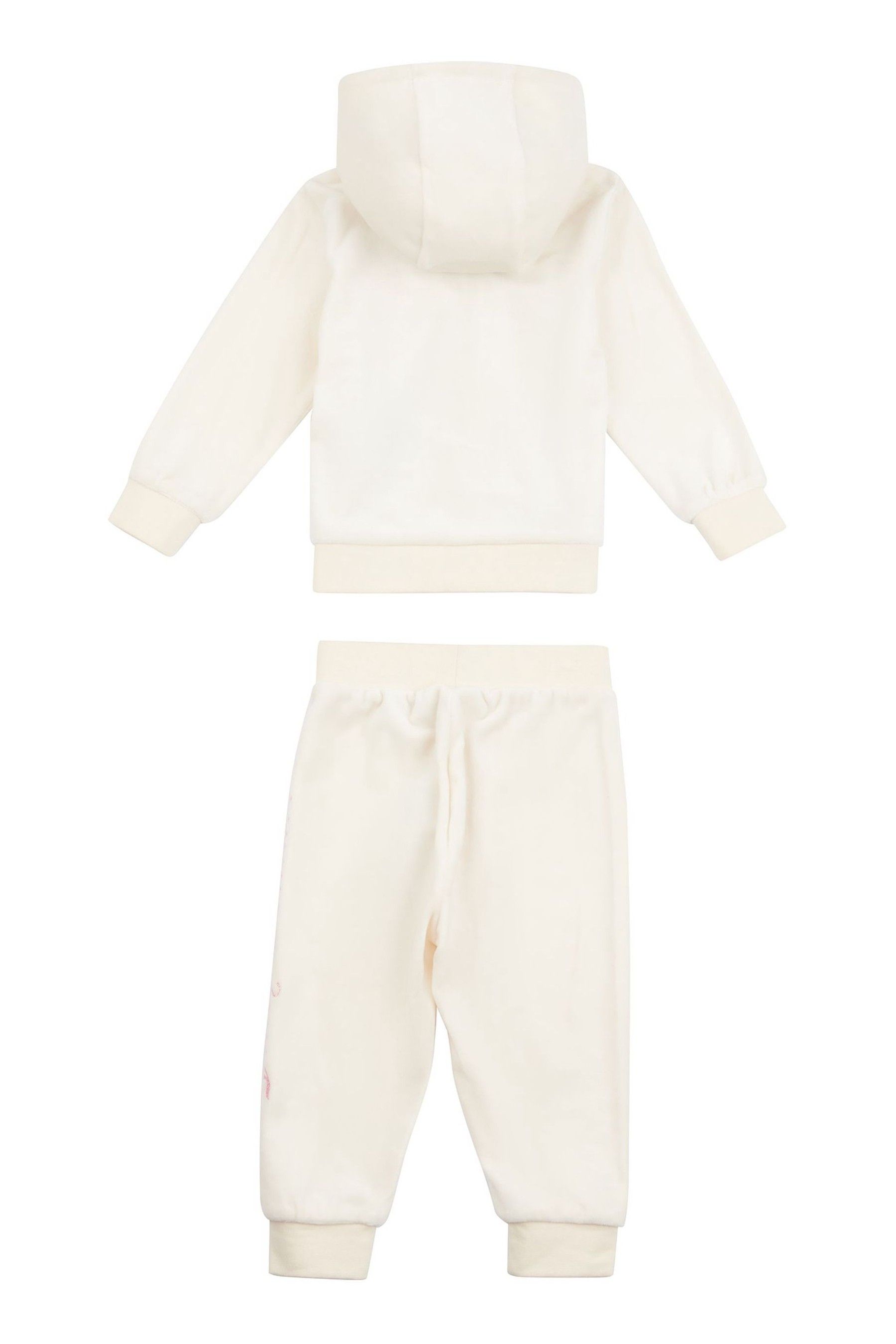 Buy Juicy Couture Baby Pink Velour Zip Through Hoodie And Jogger Set from Next Luxembourg