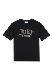 Juicy Couture Diamante Short Sleeve T-Shirt - Image 1 of 3