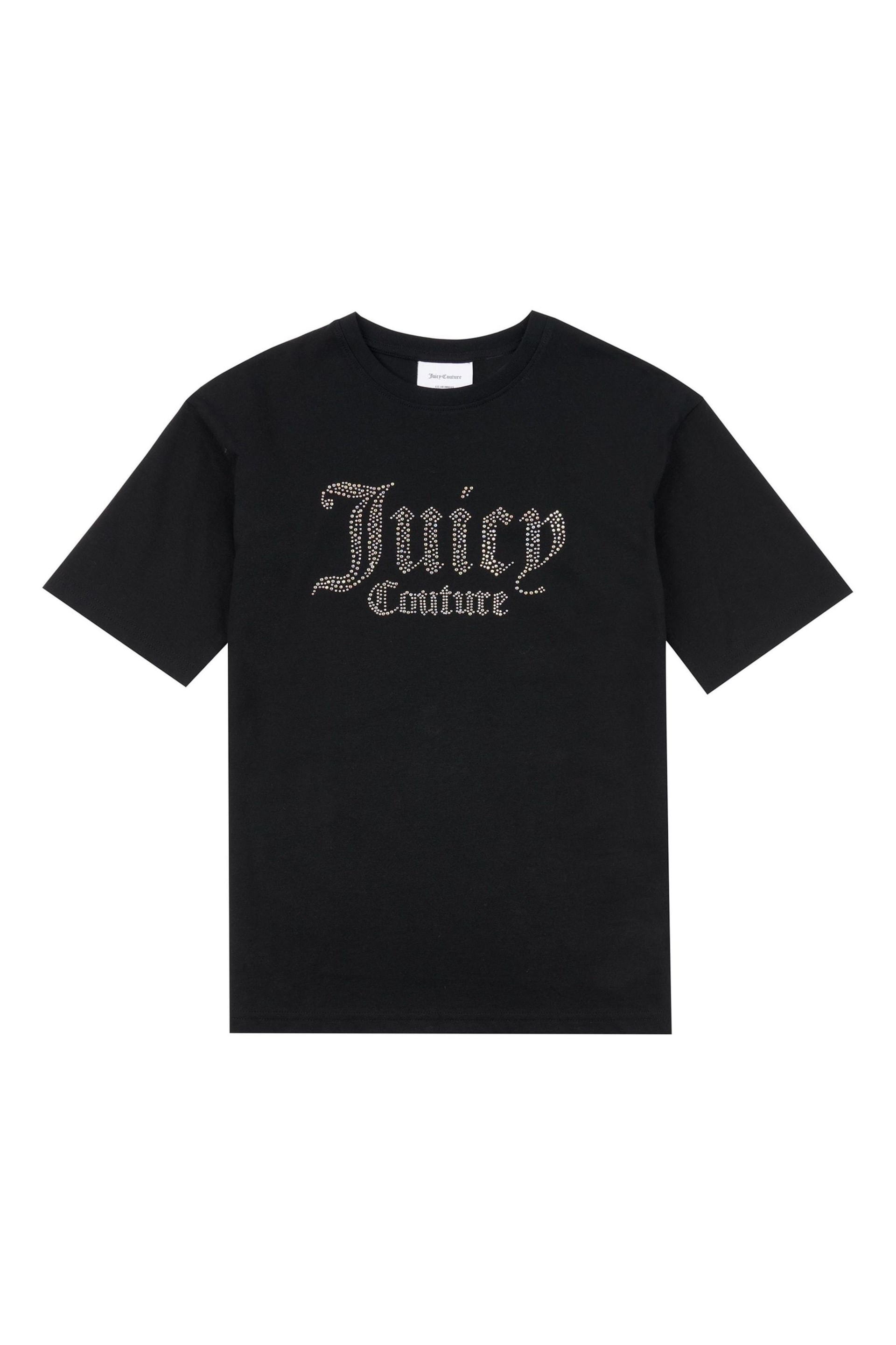 Juicy Couture Diamante Short Sleeve T-Shirt - Image 1 of 3