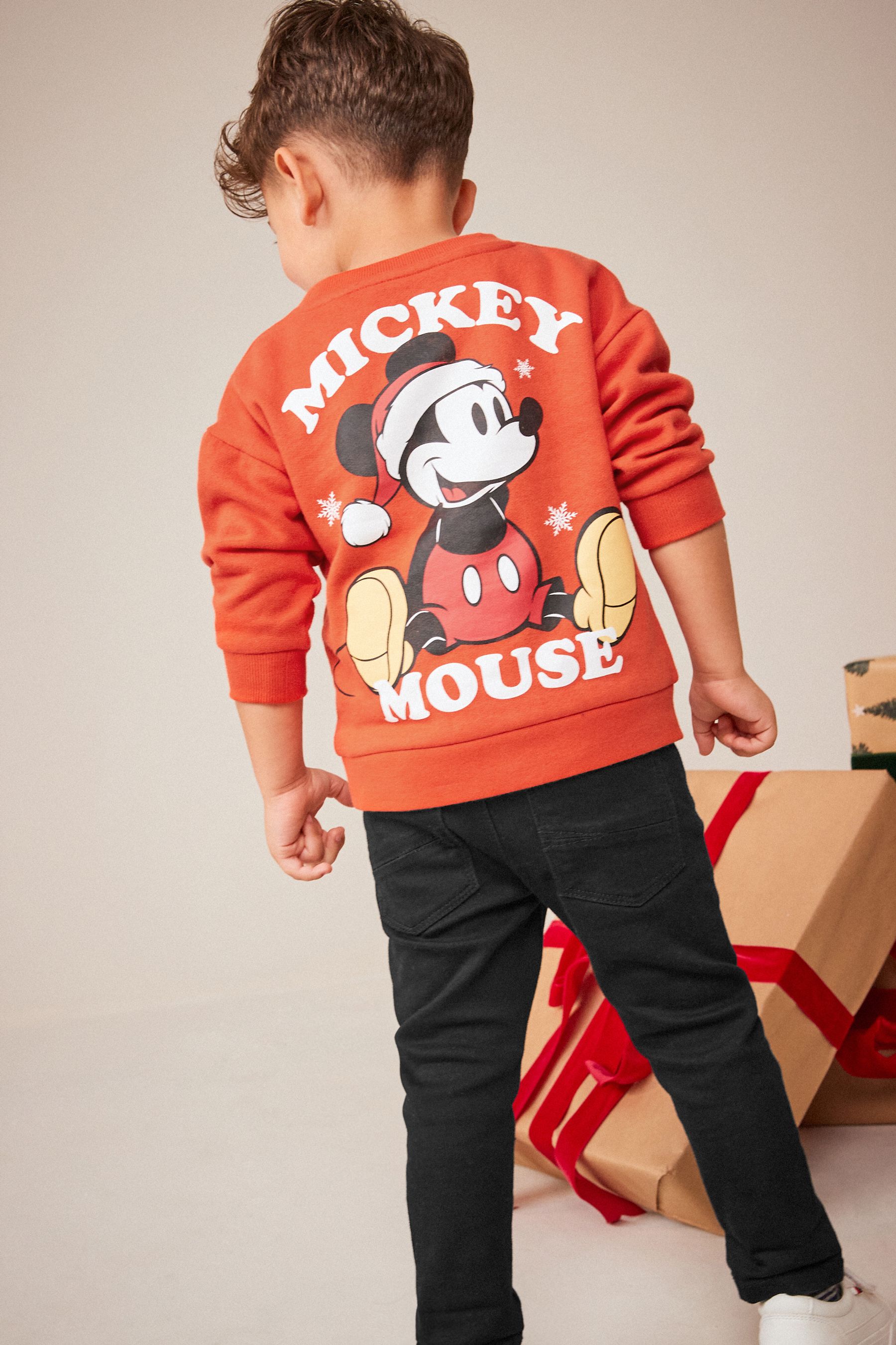Red mickey sweatshirt deals