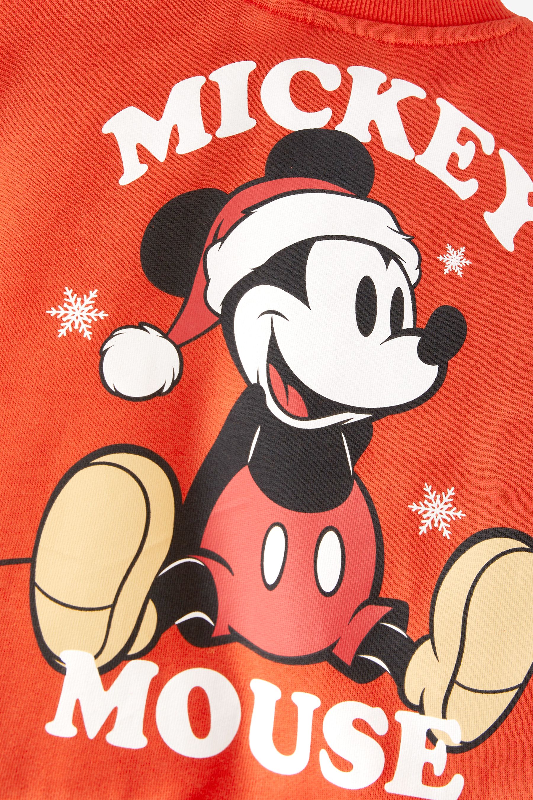 Buy Red Mickey Mouse Christmas Jersey Sweatshirt 3mths 8yrs from Next Luxembourg