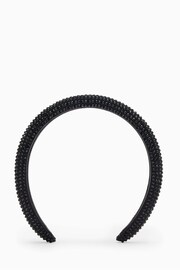 AllSaints Black Holly Pave Headband - Image 2 of 3