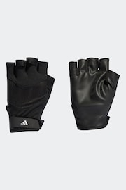 adidas Black Adult Training Gloves - Image 1 of 3