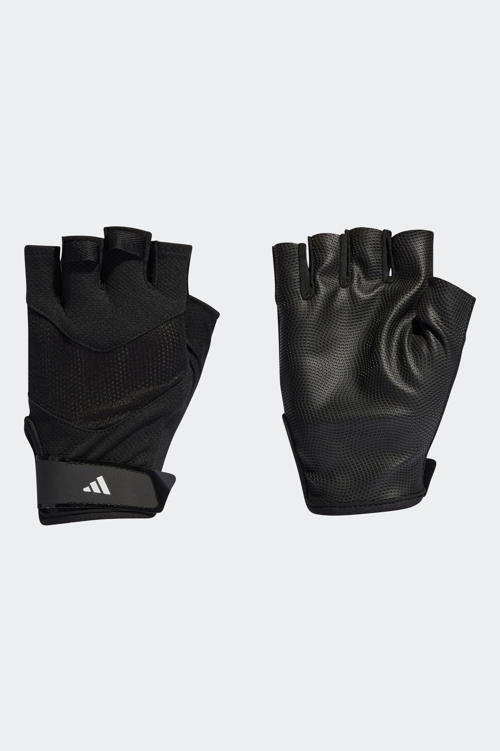 adidas Black Adult Training Gloves - Image 1 of 3
