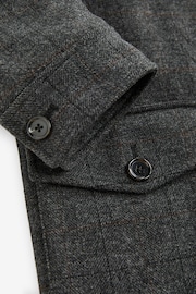 Grey Check Three Pocket Coat - Image 10 of 10