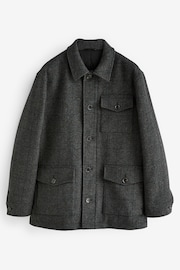 Grey Check Three Pocket Coat - Image 6 of 10