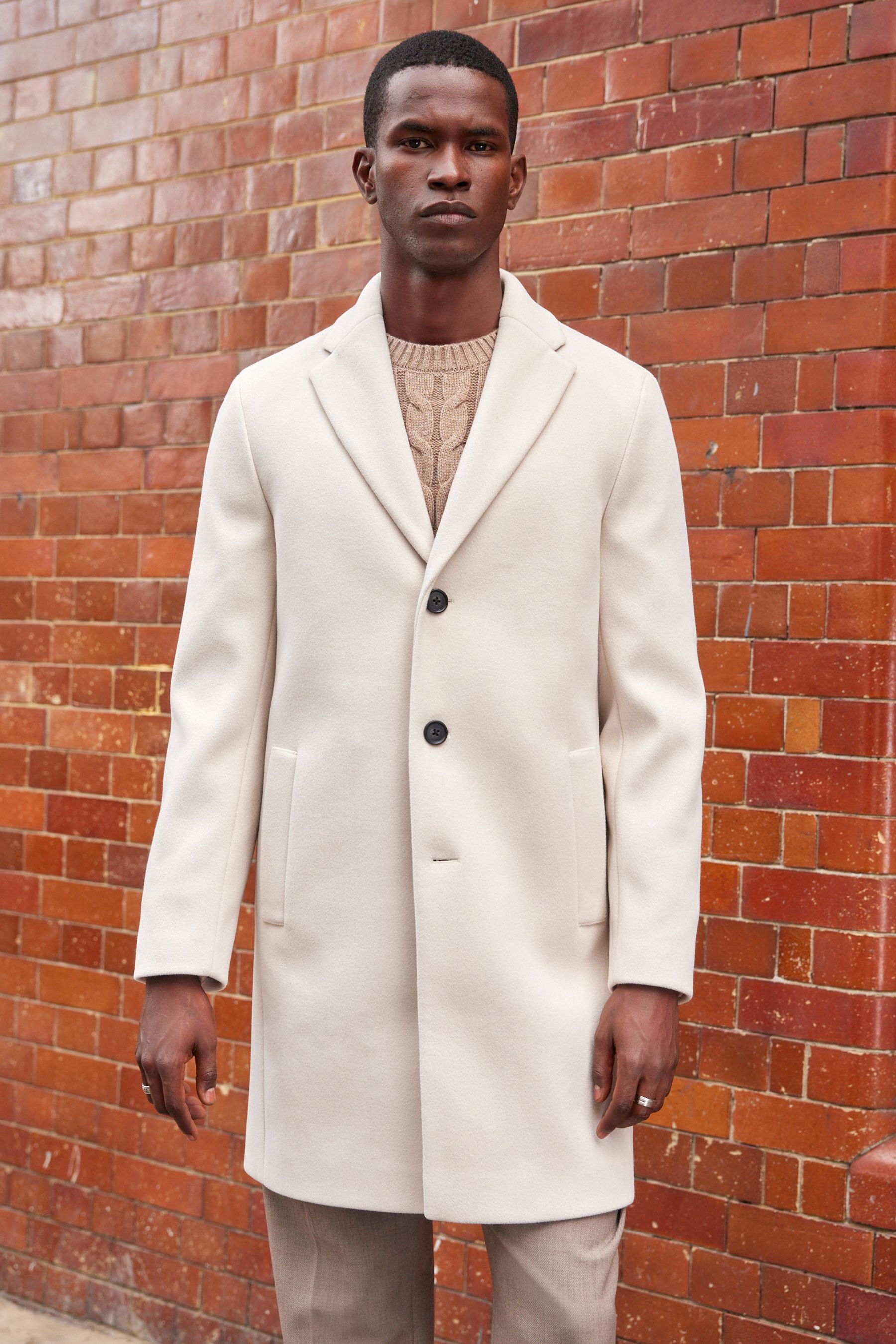 Buy Cream Epsom Coat from Next Luxembourg