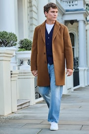 Toffee Brown Epsom Overcoat - Image 2 of 11