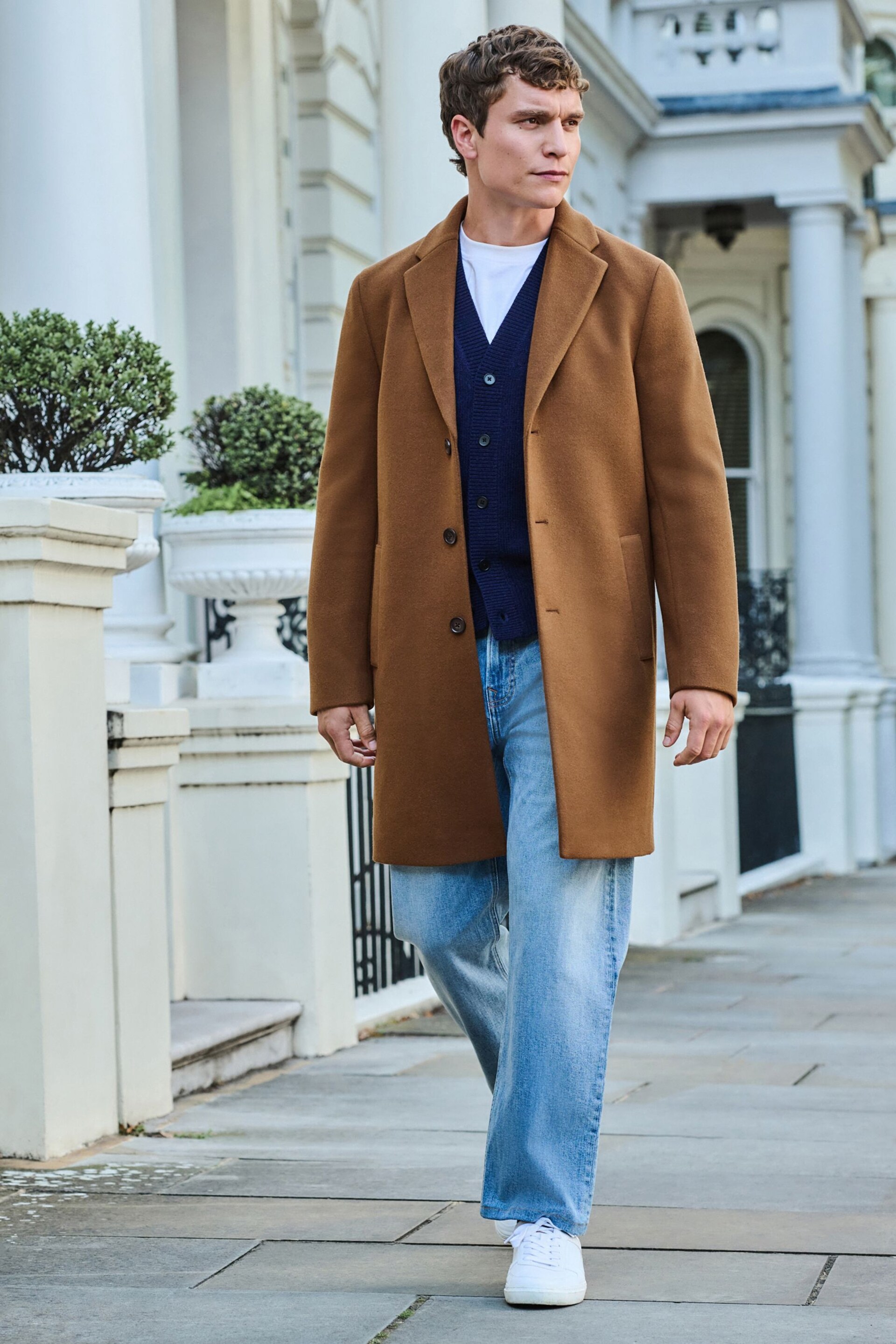 Toffee Brown Epsom Overcoat - Image 2 of 11